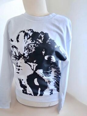 NWT TORY BURCH RARE CAT PORTRAIT SWEATSHIRT MIAMI LTD ED. X-LARGE